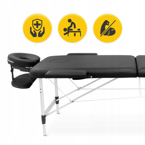 Массажный стол  4FIZJO Massage Table Alu W60 Black  - фото №4